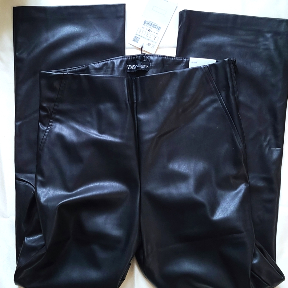 Zara Faux Leather Leggings